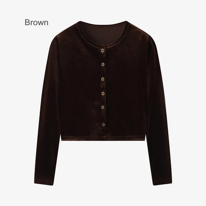 Velvet Womens Dress Set - Adjustable Strap Dress Basic Tops  Cardigan - ZOOMNSTORE