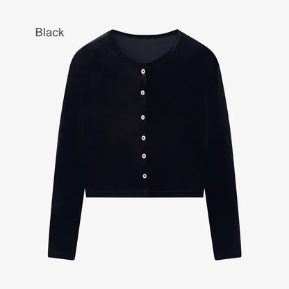 Velvet Womens Dress Set - Adjustable Strap Dress Basic Tops  Cardigan - ZOOMNSTORE