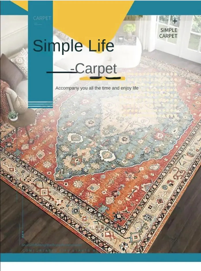 Velvet Carpet - Nordic Moroccan Style Crystal Velvet Rug | Dirt Resistant, Washable & Non Slip - ZOOMNSTORE