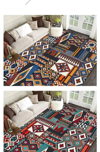 Velvet Carpet - Nordic Moroccan Style Crystal Velvet Rug | Dirt Resistant, Washable & Non Slip - ZOOMNSTORE