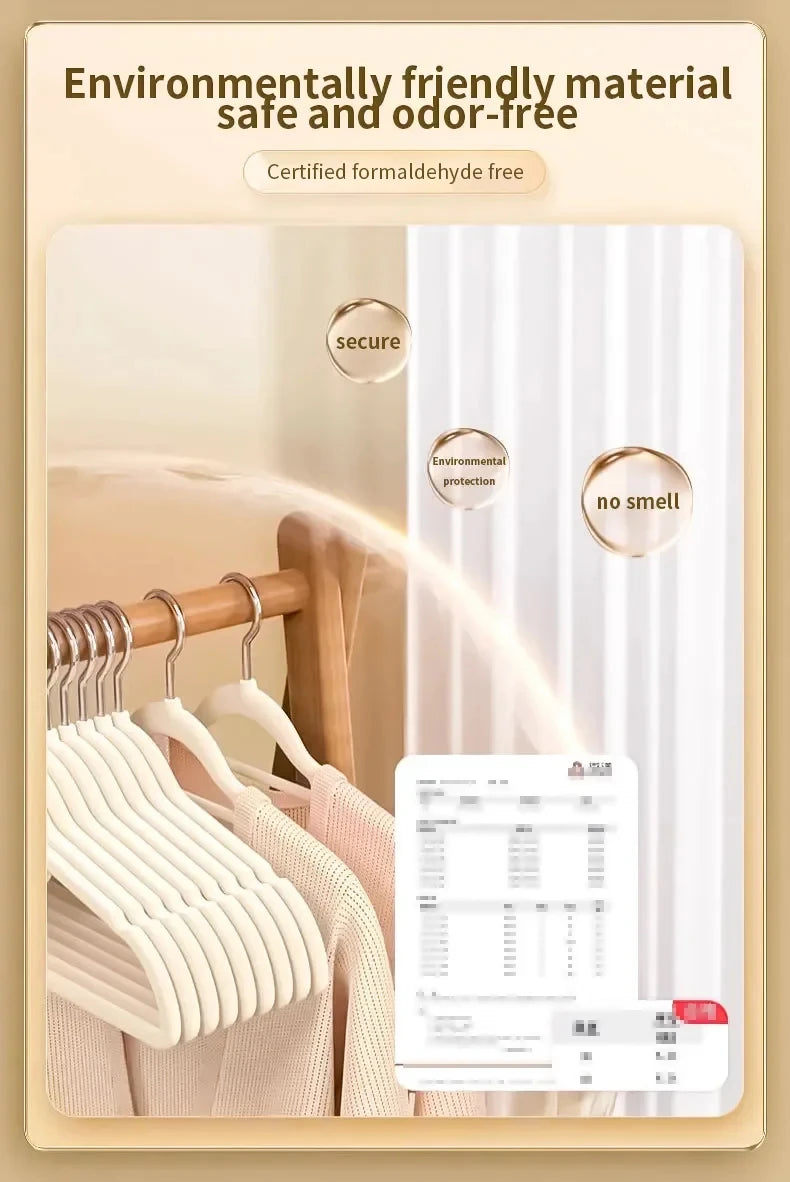 Velvet Hangers – 10Pcs Non Slip Thin Clothes Hangers With Rounded Edge Protection - ZOOMNSTORE