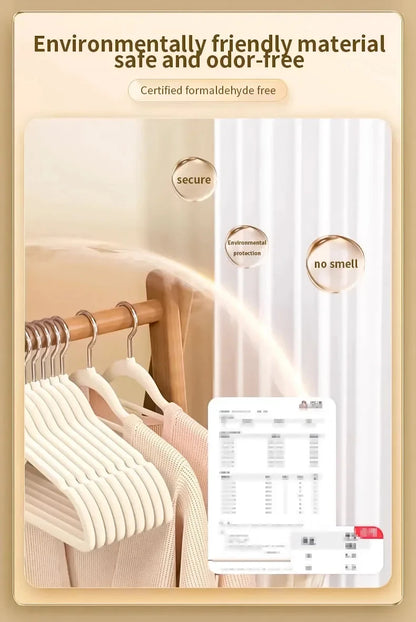 Velvet Hangers – 10Pcs Non Slip Thin Clothes Hangers With Rounded Edge Protection - ZOOMNSTORE