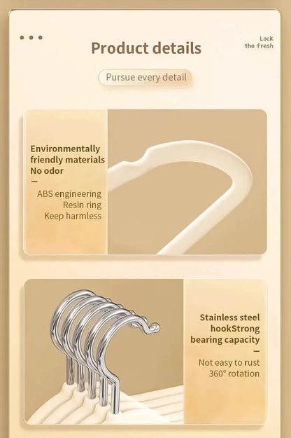 Velvet Hangers – 10Pcs Non Slip Thin Clothes Hangers With Rounded Edge Protection - ZOOMNSTORE