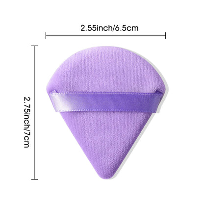 Velvet Powder Puff Triangle Makeup Sponge Set - Washable Cosmetic Puff Tool 10/20Pcs - ZOOMNSTORE