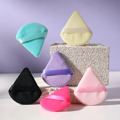 Velvet Powder Puff Triangle Makeup Sponge Set - Washable Cosmetic Puff Tool 10/20Pcs - ZOOMNSTORE