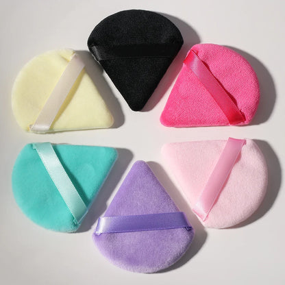 Velvet Powder Puff Triangle Makeup Sponge Set - Washable Cosmetic Puff Tool 10/20Pcs - ZOOMNSTORE