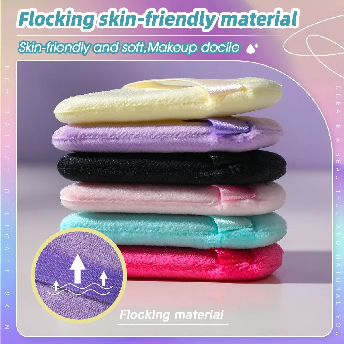 Velvet Powder Puff Triangle Makeup Sponge Set - Washable Cosmetic Puff Tool 10/20Pcs - ZOOMNSTORE