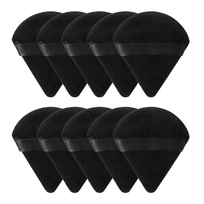 Velvet Powder Puff Triangle Makeup Sponge Set - Washable Cosmetic Puff Tool 10/20Pcs - ZOOMNSTORE
