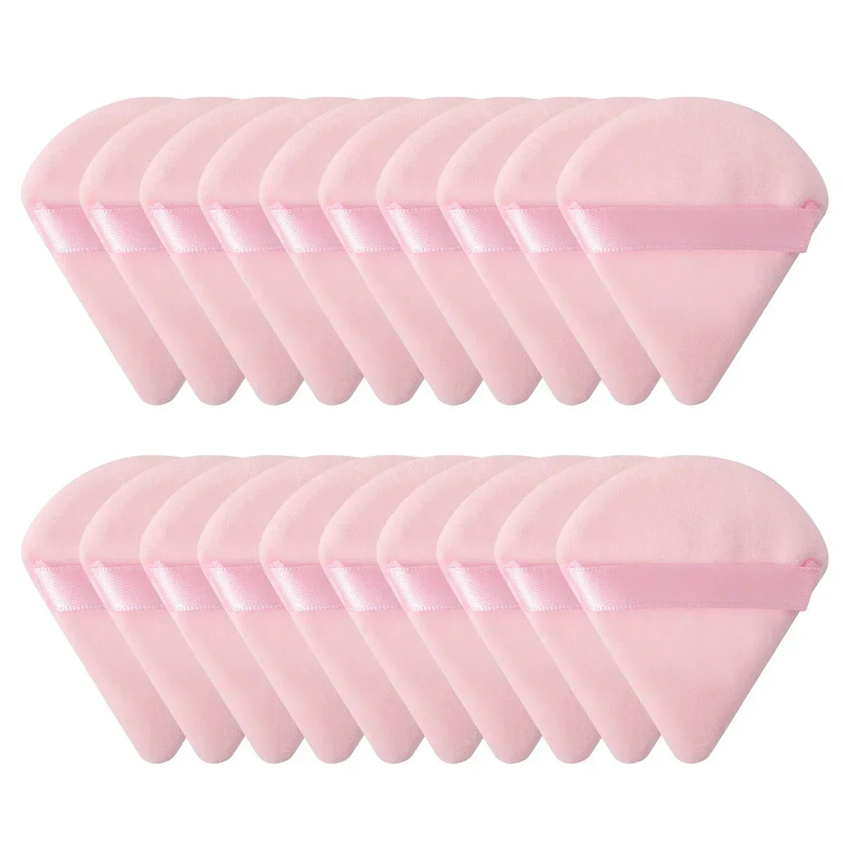 Velvet Powder Puff Triangle Makeup Sponge Set - Washable Cosmetic Puff Tool 10/20Pcs - ZOOMNSTORE