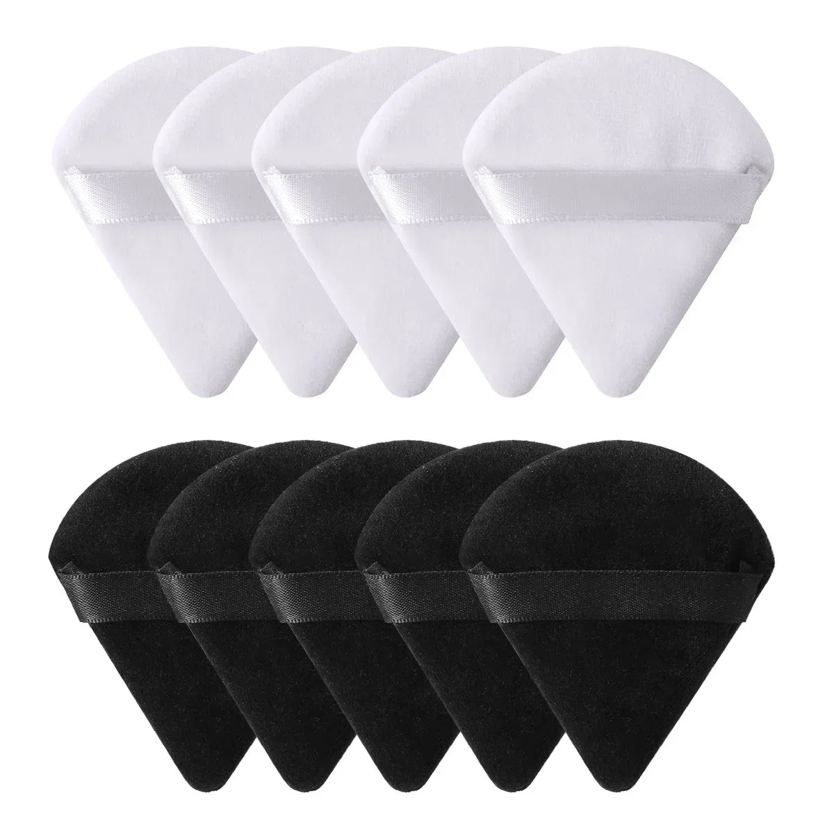 Velvet Powder Puff Triangle Makeup Sponge Set - Washable Cosmetic Puff Tool 10/20Pcs - ZOOMNSTORE