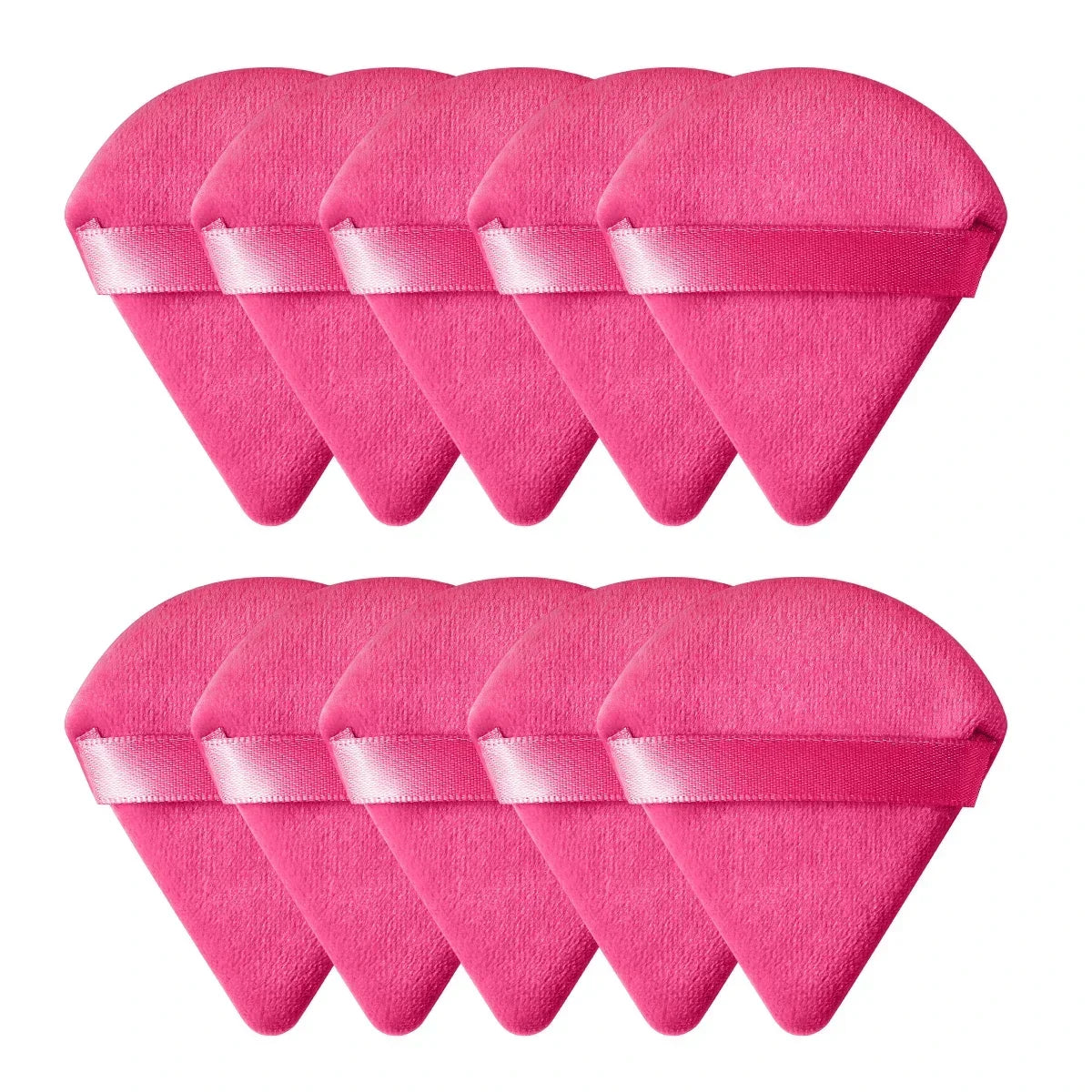 Velvet Powder Puff Triangle Makeup Sponge Set - Washable Cosmetic Puff Tool 10/20Pcs - ZOOMNSTORE