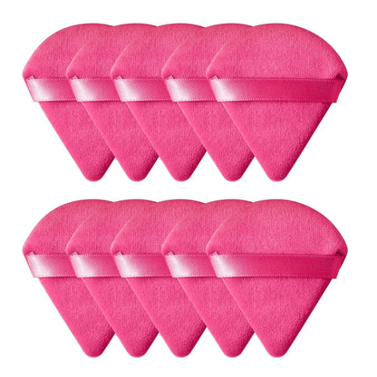Velvet Powder Puff Triangle Makeup Sponge Set - Washable Cosmetic Puff Tool 10/20Pcs - ZOOMNSTORE