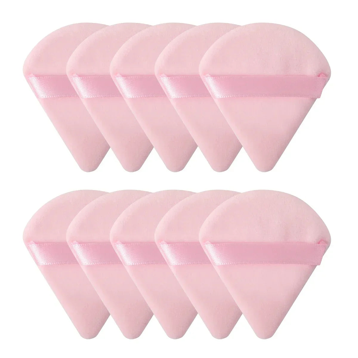 Velvet Powder Puff Triangle Makeup Sponge Set - Washable Cosmetic Puff Tool 10/20Pcs - ZOOMNSTORE
