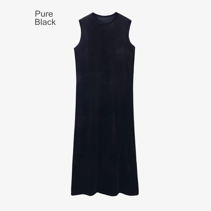 Velvet Womens Dress Set - Adjustable Strap Dress Basic Tops  Cardigan - ZOOMNSTORE