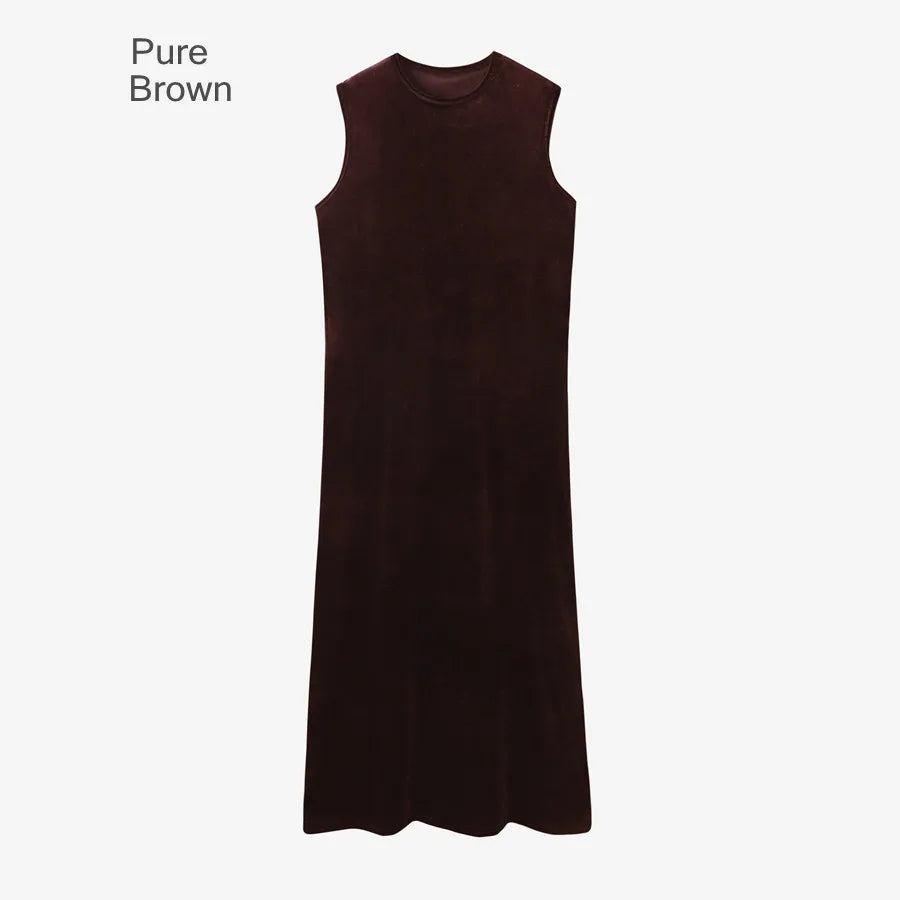 Velvet Womens Dress Set - Adjustable Strap Dress Basic Tops  Cardigan - ZOOMNSTORE