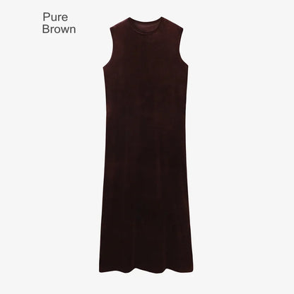 Velvet Womens Dress Set - Adjustable Strap Dress Basic Tops  Cardigan - ZOOMNSTORE