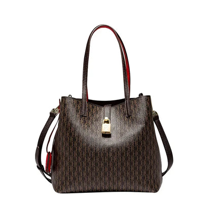 Versatile Leather Crossbody Bag - Large Capacity Tote for Daily Commuting - ZOOMNSTORE