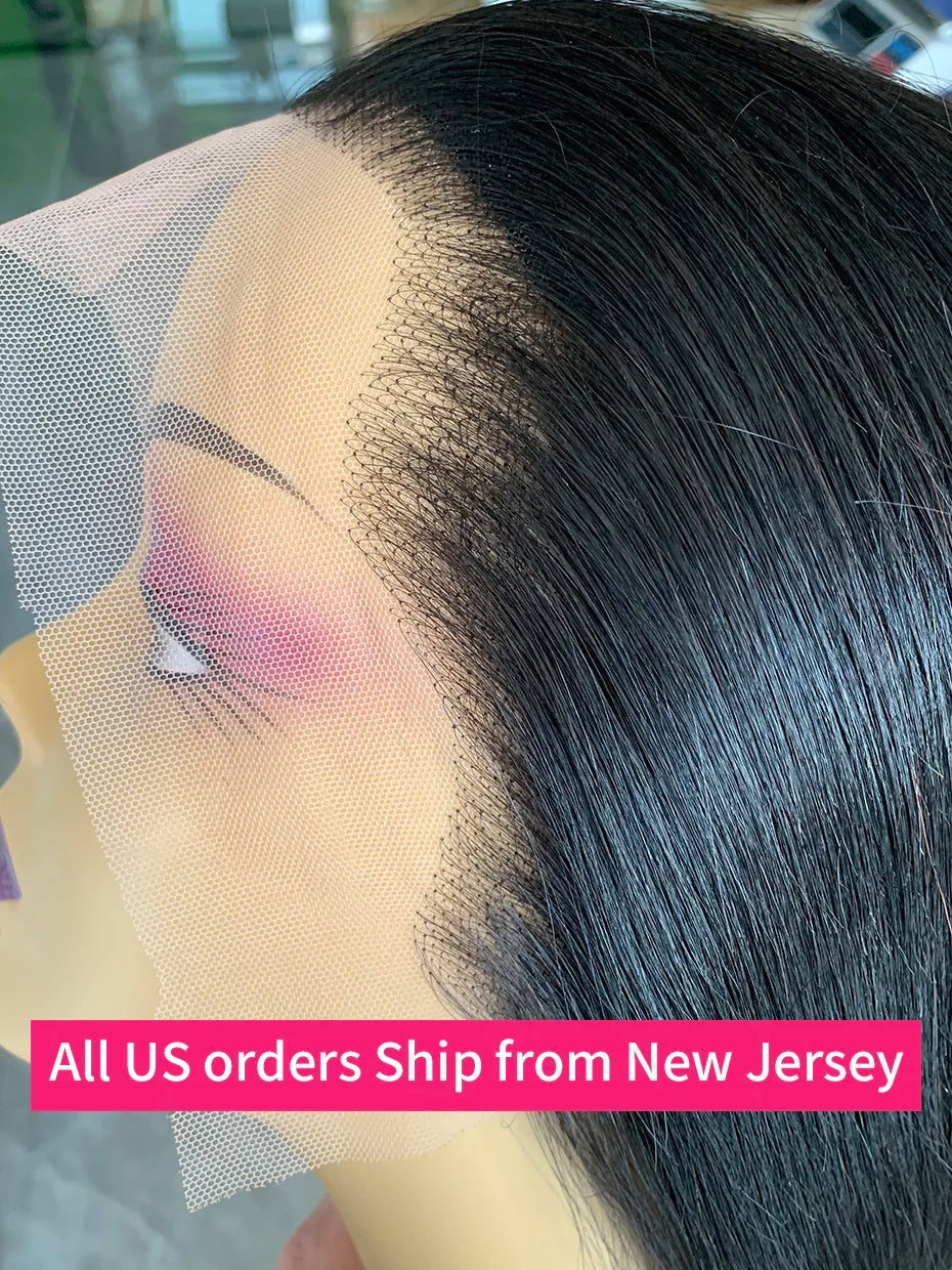 Vietnamese Human Hair Wig - 13x6 Lace Frontal Wig, 250% Density, Natural Black Bob - ZOOMNSTORE