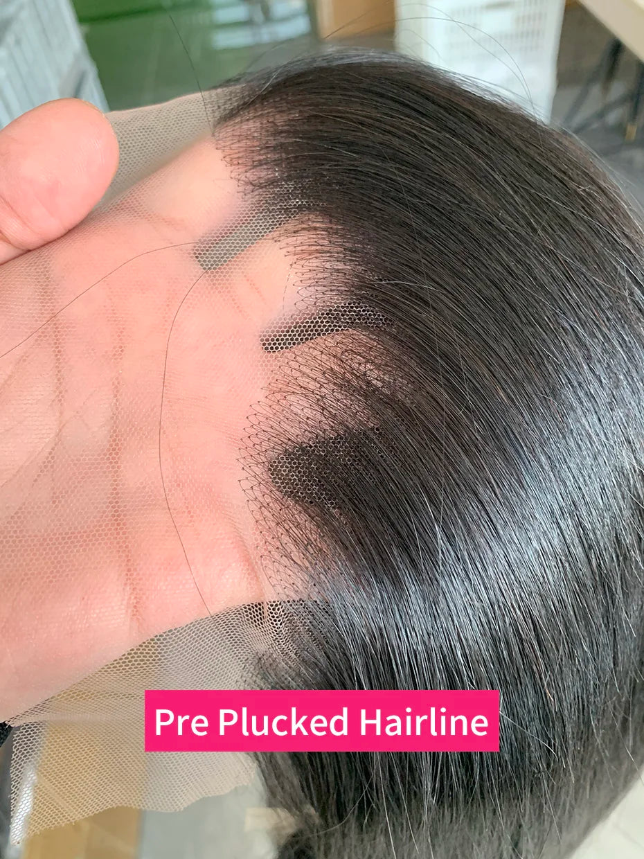 Vietnamese Human Hair Wig - 13x6 Lace Frontal Wig, 250% Density, Natural Black Bob - ZOOMNSTORE