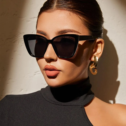 Vintage Cat Eye Sunglasses - Retro Small Frame Womens Shades - ZOOMNSTORE