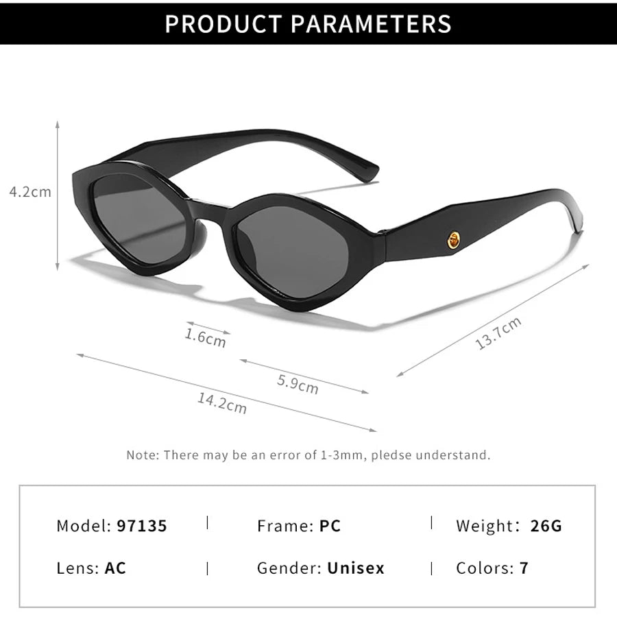 Vintage Cat Eye Sunglasses - UV400 Designer Fashion Shades for Women and Men - ZOOMNSTORE