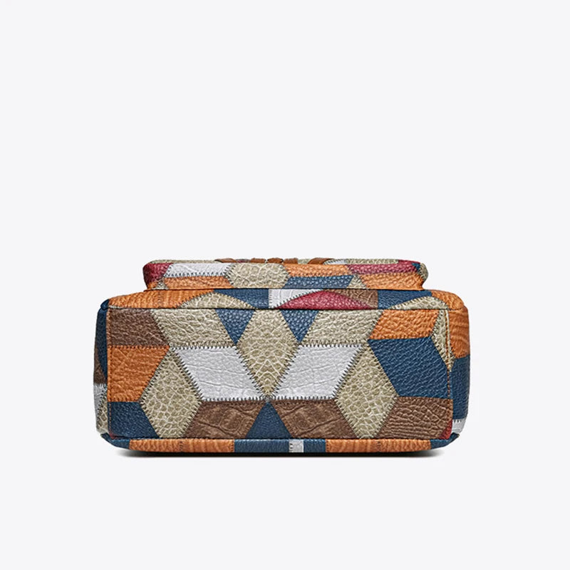 Vintage Crossbody Bag - Women's Soft Leather Multi-Pocket Shoulder Bag - ZOOMNSTORE