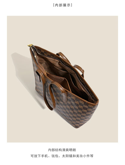 Vintage Floral Handbag – Large Capacity Soft Pillow Shoulder Bag With Zipper Closure - ZOOMNSTORE