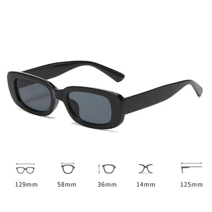 Vintage Frosted Rectangle Sunglasses - UV400 Kids Eyewear for Boys and Girls - ZOOMNSTORE