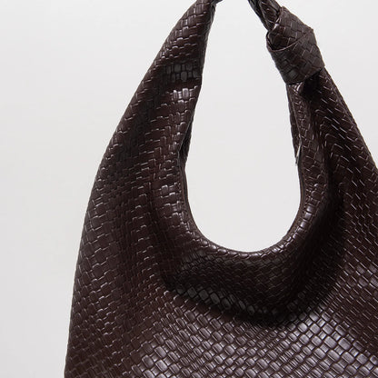 Vintage Leather Shoulder Bag - Large Capacity Women's Tote With Zipper Closure Purse - ZOOMNSTORE