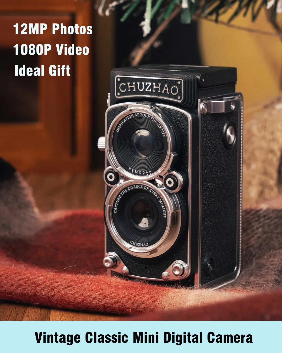 Vintage Mini Digital Camera – 12MP Portable Digital Camera with 1080P HD Video - ZOOMNSTORE