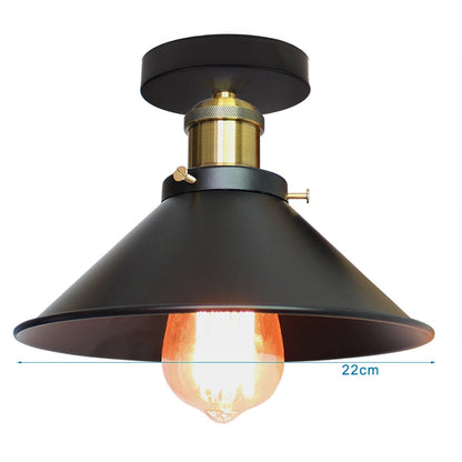 Vintage Industrial Pendant Light - Retro Chandelier with E27 Base for Home Lighting - ZOOMNSTORE