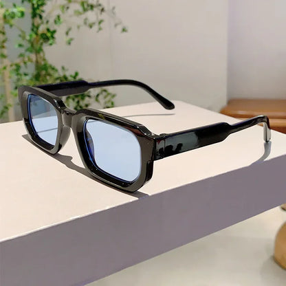 Vintage Rectangle Frame Sunglasses - Retro UV400 Eyewear for Men and Women - ZOOMNSTORE