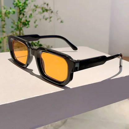 Vintage Rectangle Frame Sunglasses - Retro UV400 Eyewear for Men and Women - ZOOMNSTORE