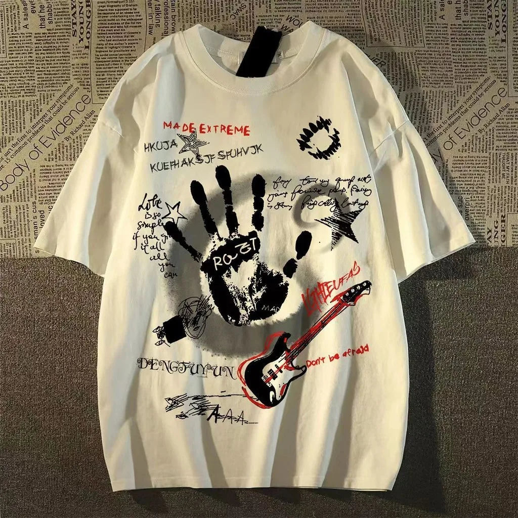 American Vintage Round Neck T-Shirt - Unisex Short Sleeve Summer Top - ZOOMNSTORE