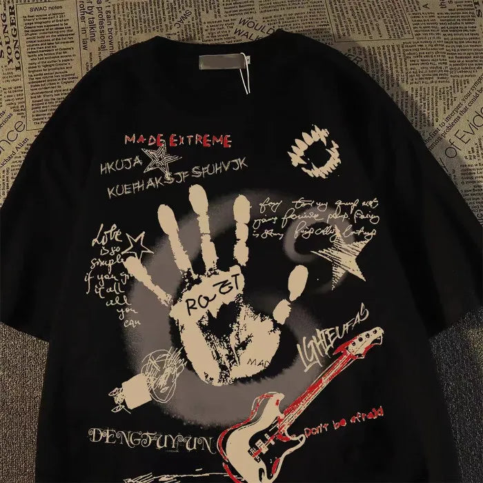 American Vintage Round Neck T-Shirt - Unisex Short Sleeve Summer Top - ZOOMNSTORE