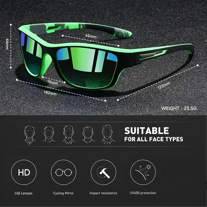 Vintage Sports Sunglasses - UV400 Cycling Fishing Running Eyewear for Men and Women - ZOOMNSTORE
