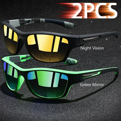 Vintage Sports Sunglasses - UV400 Cycling Fishing Running Eyewear for Men and Women - ZOOMNSTORE
