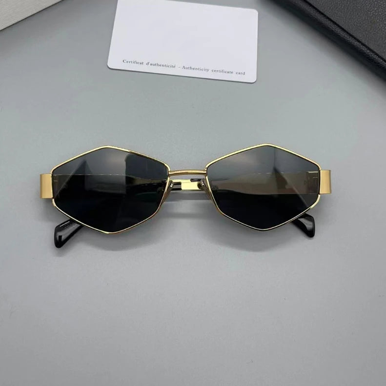 Vintage Square Sunglasses - Retro Polygon Eyewear for Men and Women - ZOOMNSTORE