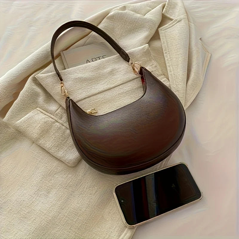 Vintage Tote Bag - PU Leather Handbag With Zipper Closure & Removable Strap - ZOOMNSTORE