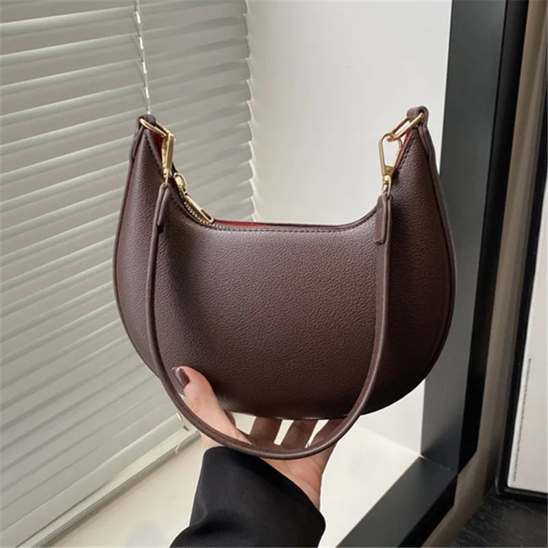 Vintage Tote Bag - PU Leather Handbag With Zipper Closure & Removable Strap - ZOOMNSTORE