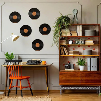 Vinyl Record Shelf - Wood Wall Mounted Shelf for Compact Album Display Rack - ZOOMNSTORE