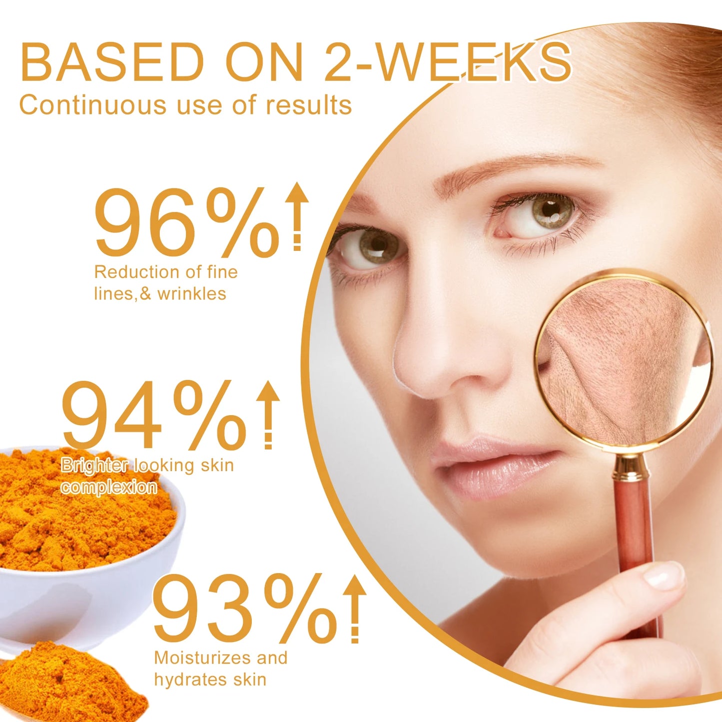 Vitamin C  Turmeric Face Cream - Dark Spot Brightening  Anti-Wrinkle Moisturizer - ZOOMNSTORE