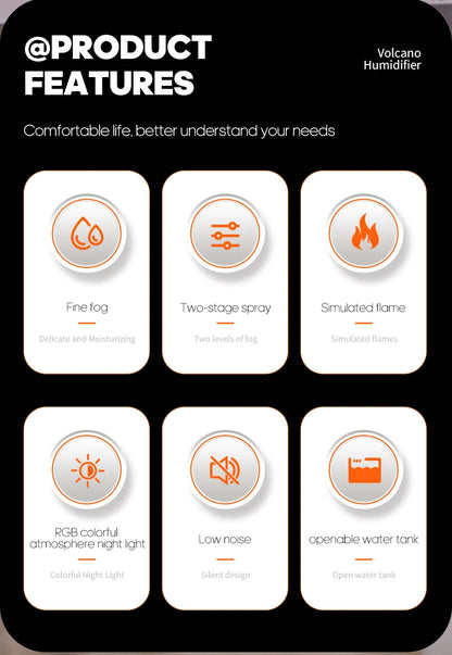 300ml USB Desktop Humidifier - Colorful Mist Diffuser  Air Purifier - ZOOMNSTORE