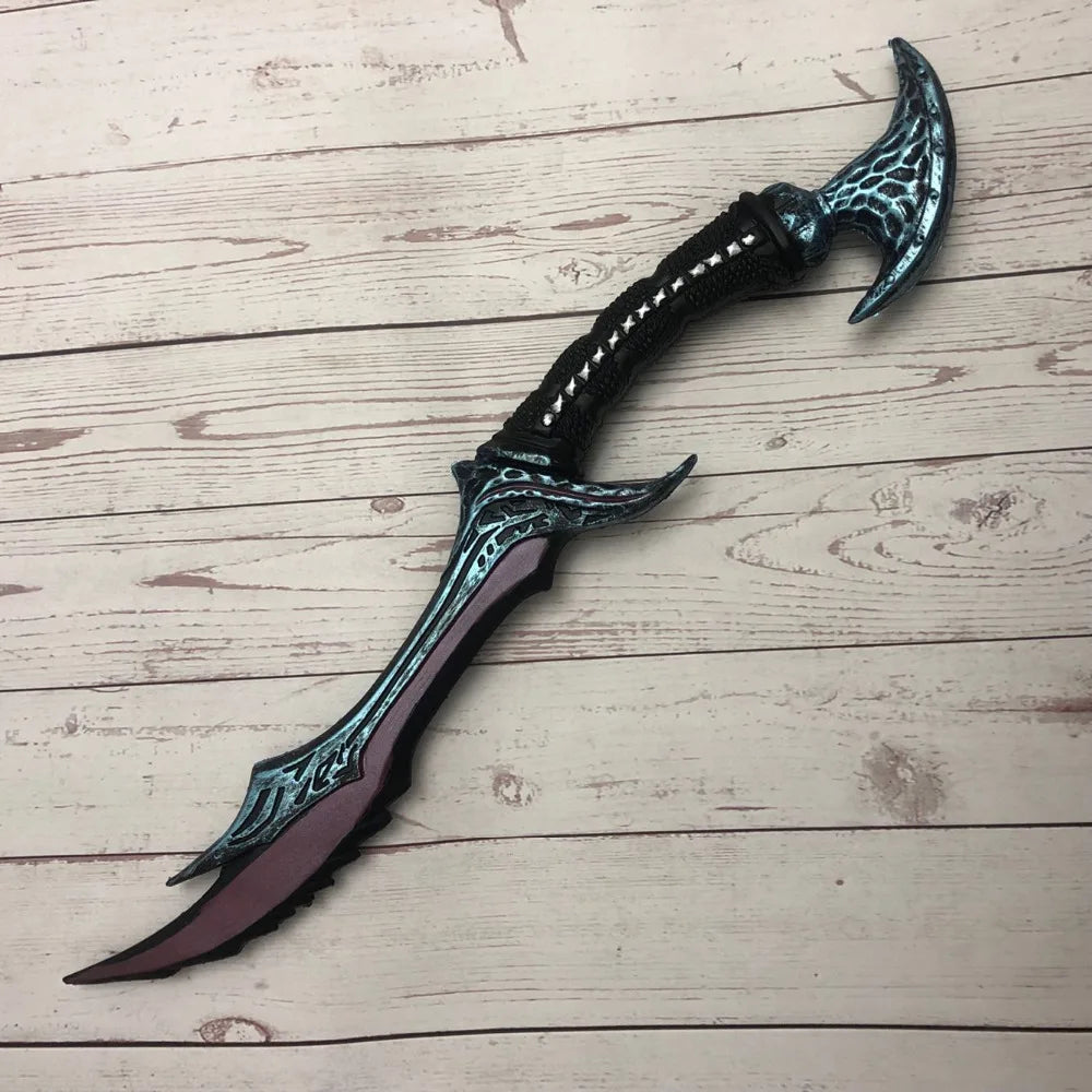 Vyse Scythe 50cm Wow Anti Wizard Elf 1: 1 Weapon Cosplay Game Role Play PU Figure Model Gun Prop Halloween Gift - ZOOMNSTORE