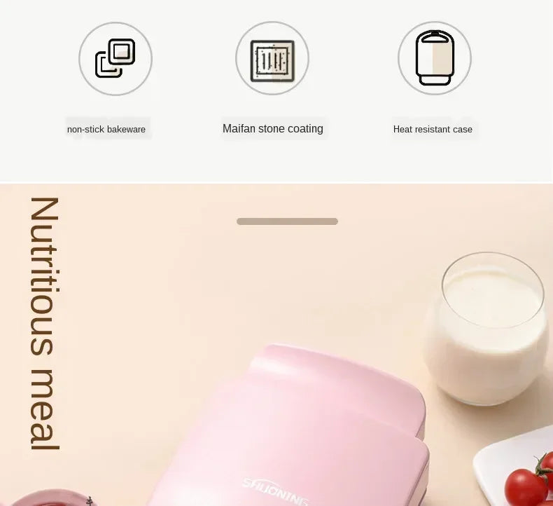 Multifunctional Waffle and Sandwich Maker - Double-Sided Breakfast Toaster - ZOOMNSTORE