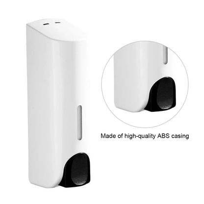350ML Shower and Lotion Dispenser Waterproof Shampoo Shower Gel Container Wall Mount with Clear Window for Home Hotel Restaurant - ZOOMNSTORE