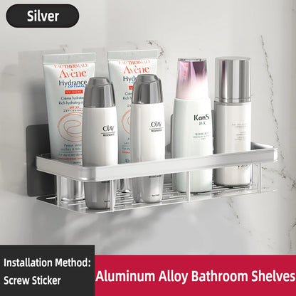 Bathroom Shelf Bathroom Towel Rack Shelves Wall Shower  Shampoo Rack No Drill Shelf Bathroom Tripod Storage Rack - ZOOMNSTORE