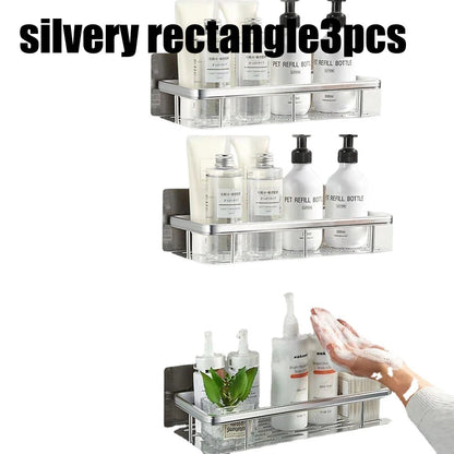 Bathroom Shelf Bathroom Towel Rack Shelves Wall Shower  Shampoo Rack No Drill Shelf Bathroom Tripod Storage Rack - ZOOMNSTORE