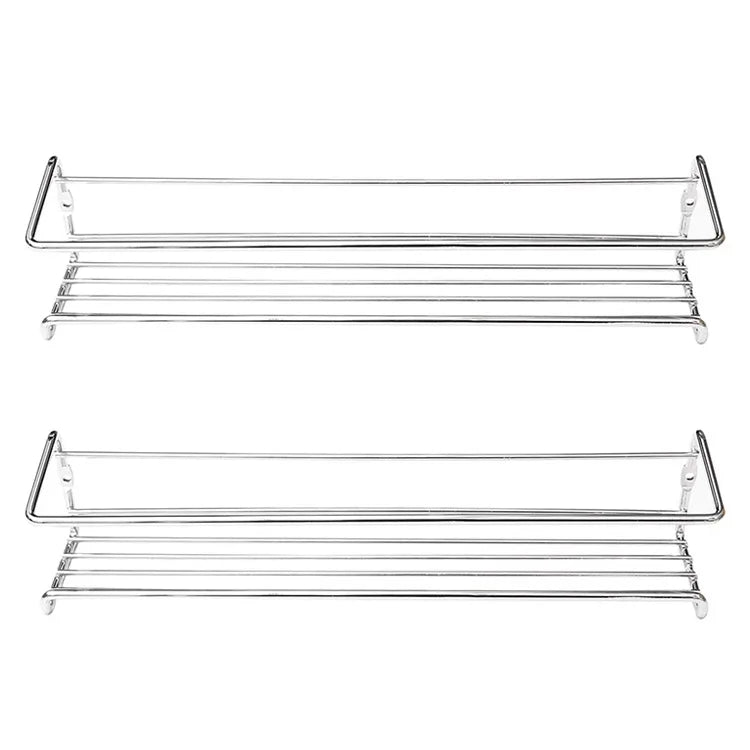 Wall Mounted Spice Rack - Durable Steel Kitchen Storage Rack With Flexible Hanging - ZOOMNSTORE