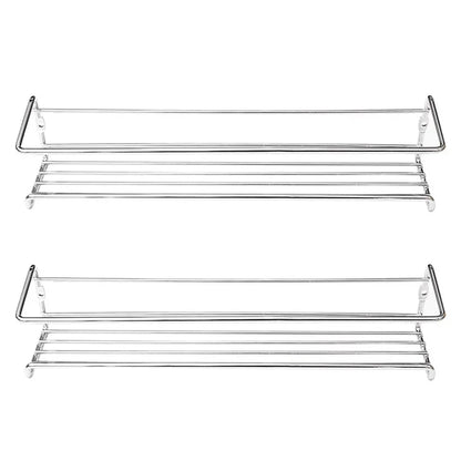 Wall Mounted Spice Rack - Durable Steel Kitchen Storage Rack With Flexible Hanging - ZOOMNSTORE